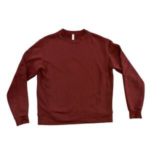 American Apparel Heavy Terry Crewneck Sweatshirt Mens L Maroon Red Y2K USA